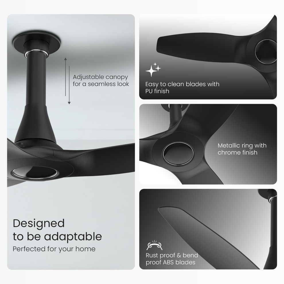 1230MM Matt Black Orient BLDC Fan