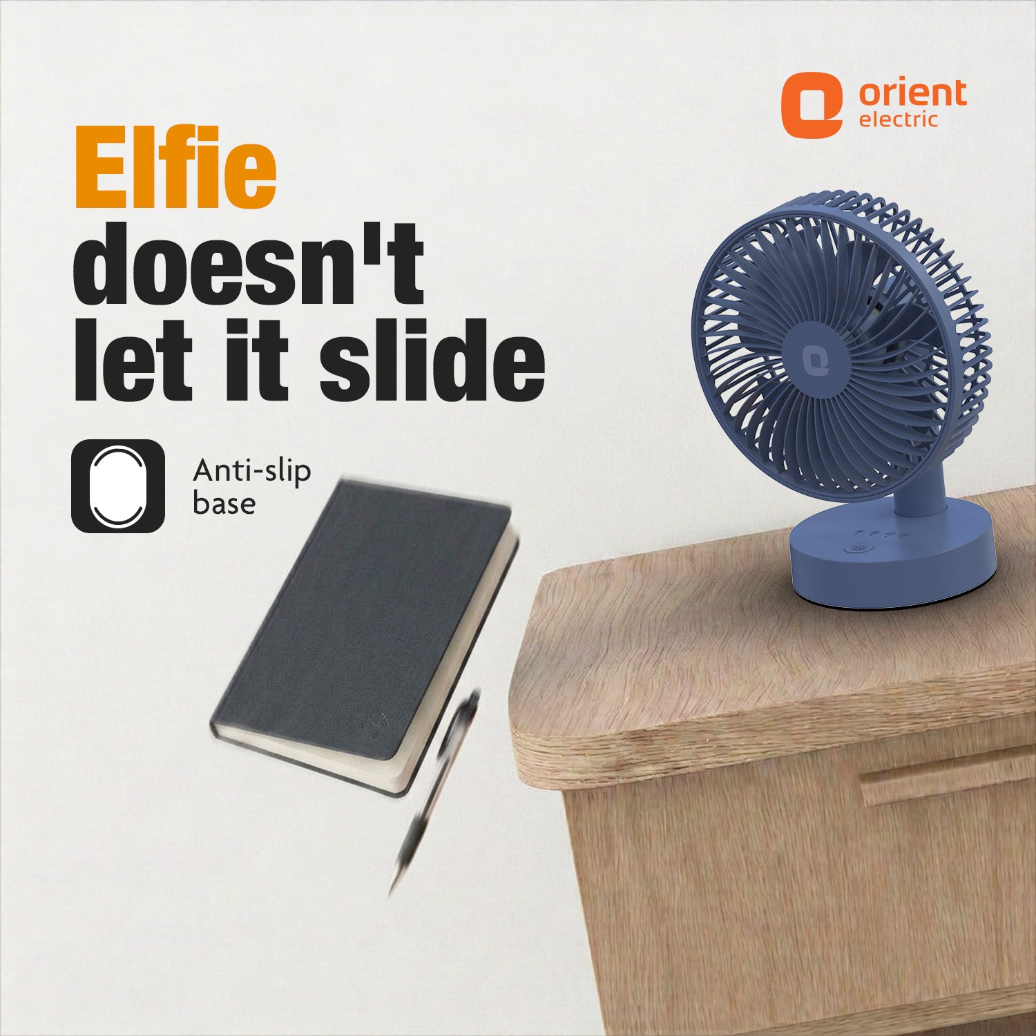 Dusk Blue Orient Personal Fan