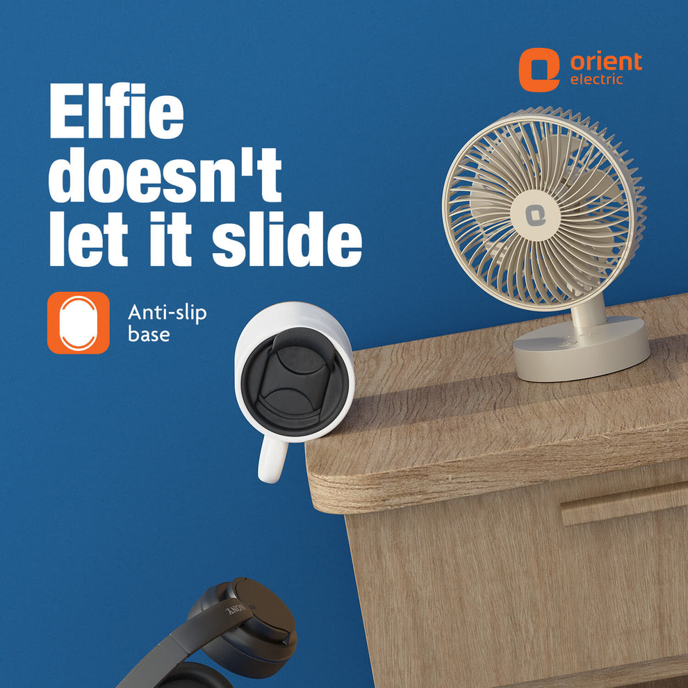 Beige Personal Fan from Orient