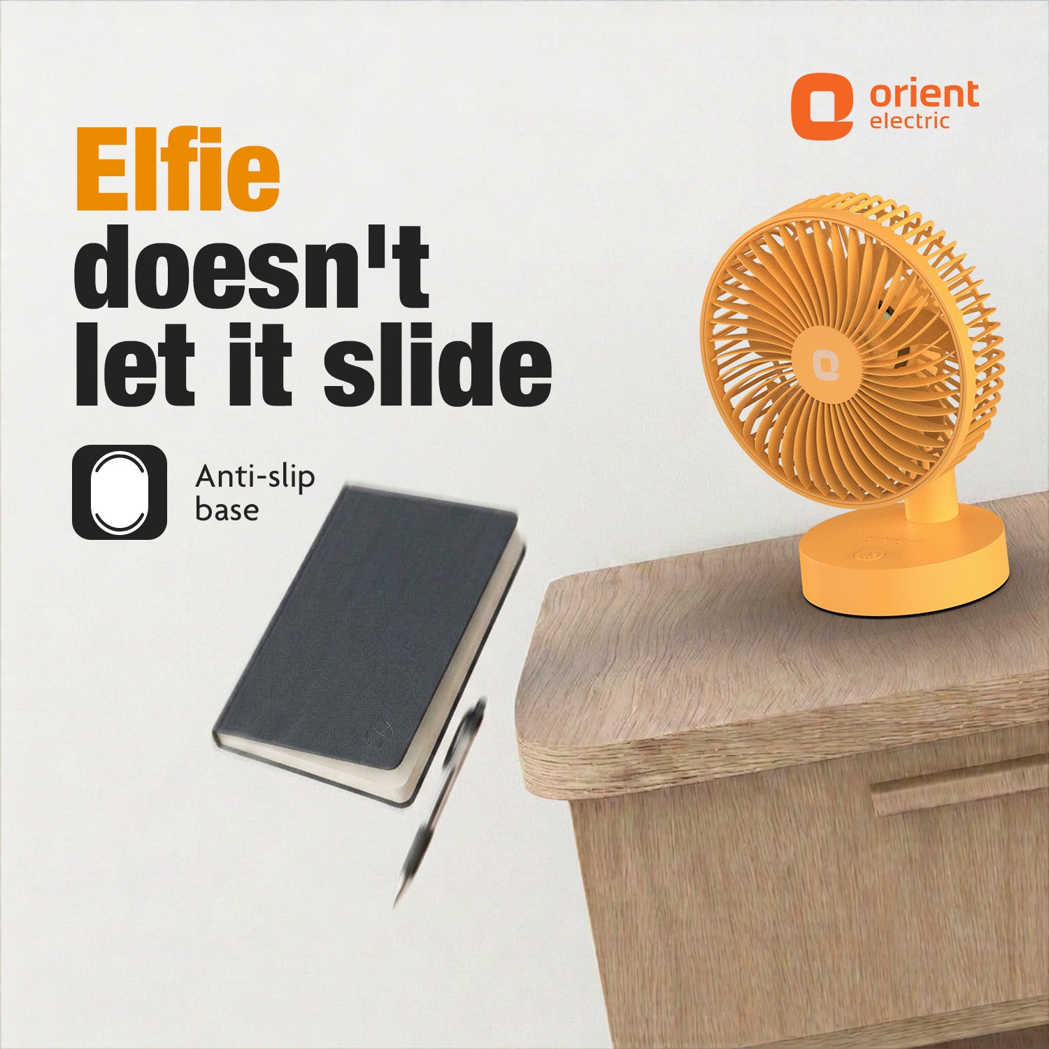 Tangerine Orange Orient Personal Fan