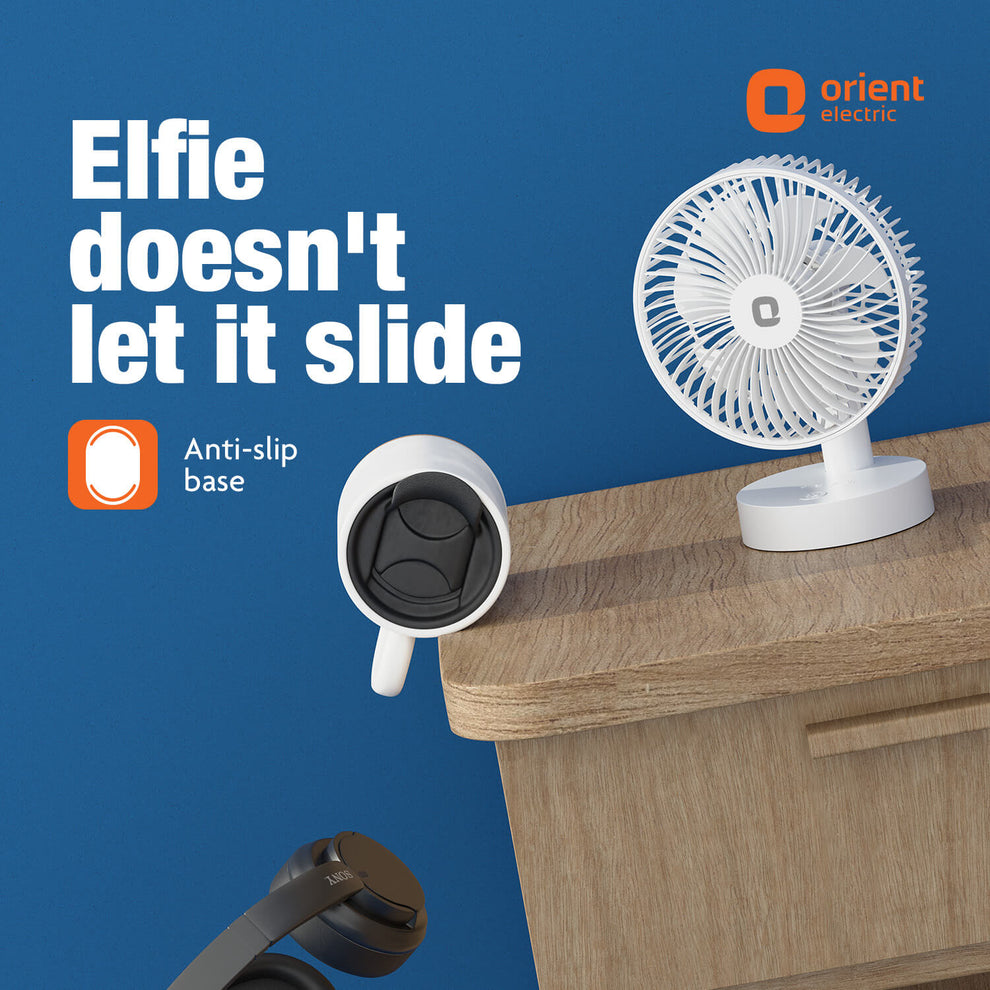 White Personal Fan from Orient