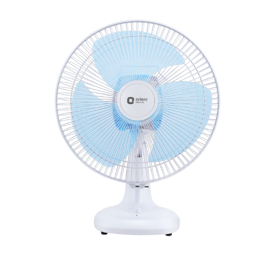 White Blue Desk 17 Table Fan Orient