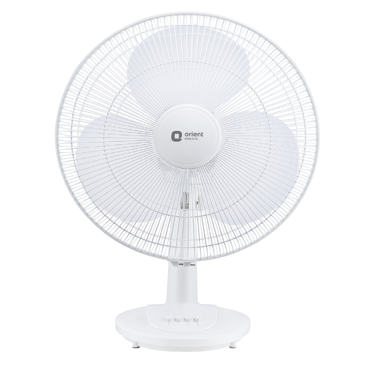 Signal White Orient Table Fan