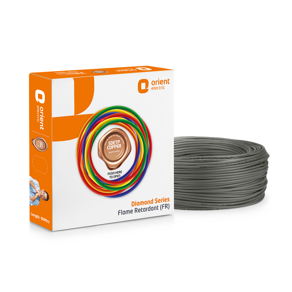0.75 sq.mm, 1.0 sq.mm, 1.5 sq.mm, 2.5 sq.mm, 4.0 sq.mm, 6.0 sq.mm, 10.0 sq.mm, Grey Wires Orient