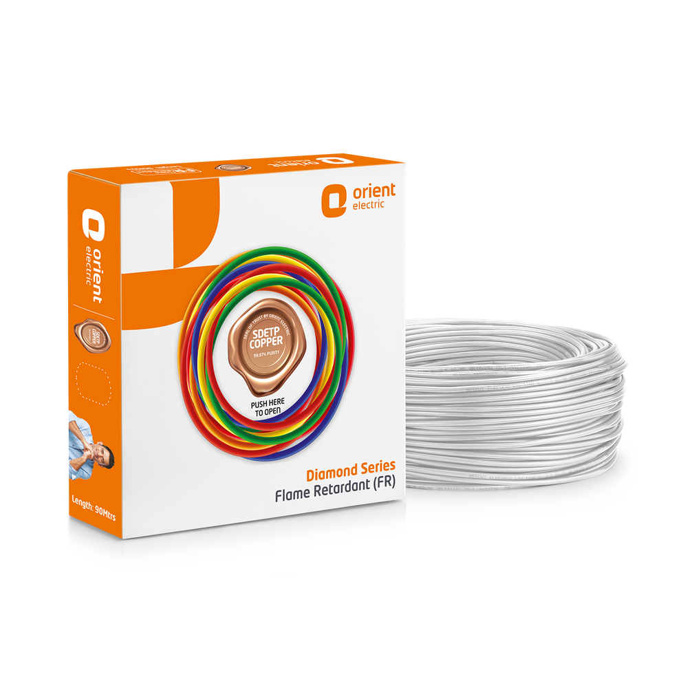 0.75 sq.mm, 1.0 sq.mm, 1.5 sq.mm, 2.5 sq.mm, 4.0 sq.mm, 6.0 sq.mm, 10.0 sq.mm, White Wires Orient