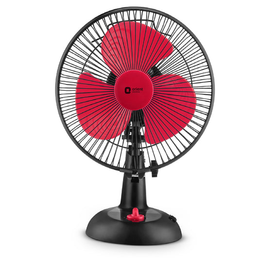 Black Red Zippy Pro Orient Table Fan