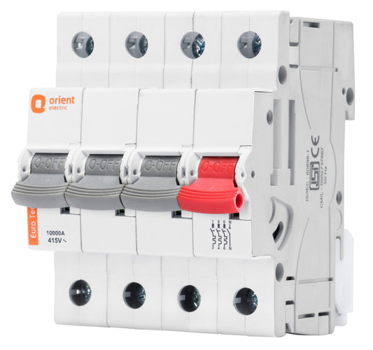 Eurotech MCB Triple Pole with Neutral - Curve C