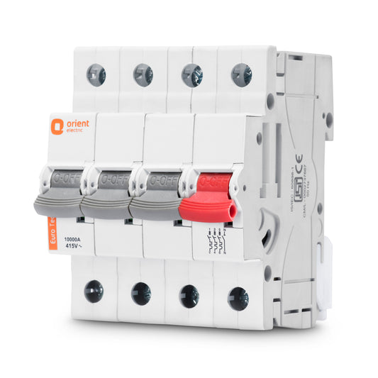 Eurotech MCB Triple Pole with Neutral - Curve C