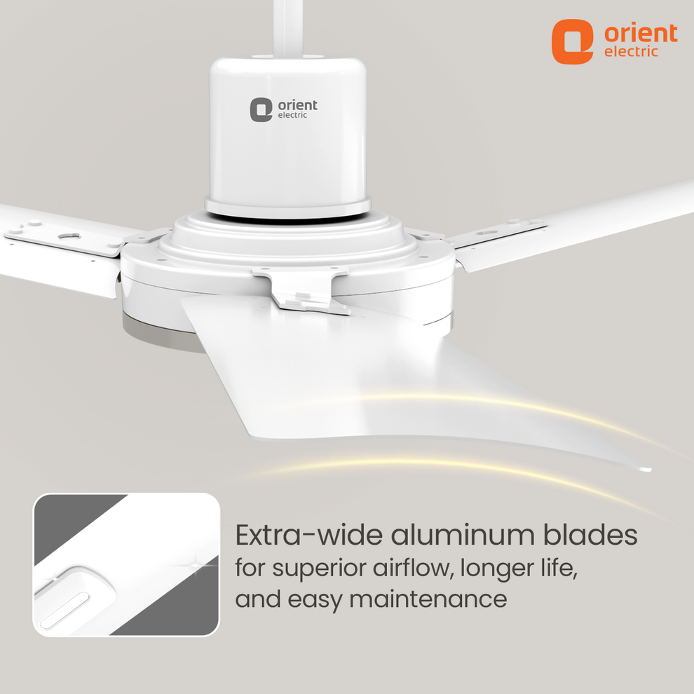 1200MM White Ceiling Fan Orient