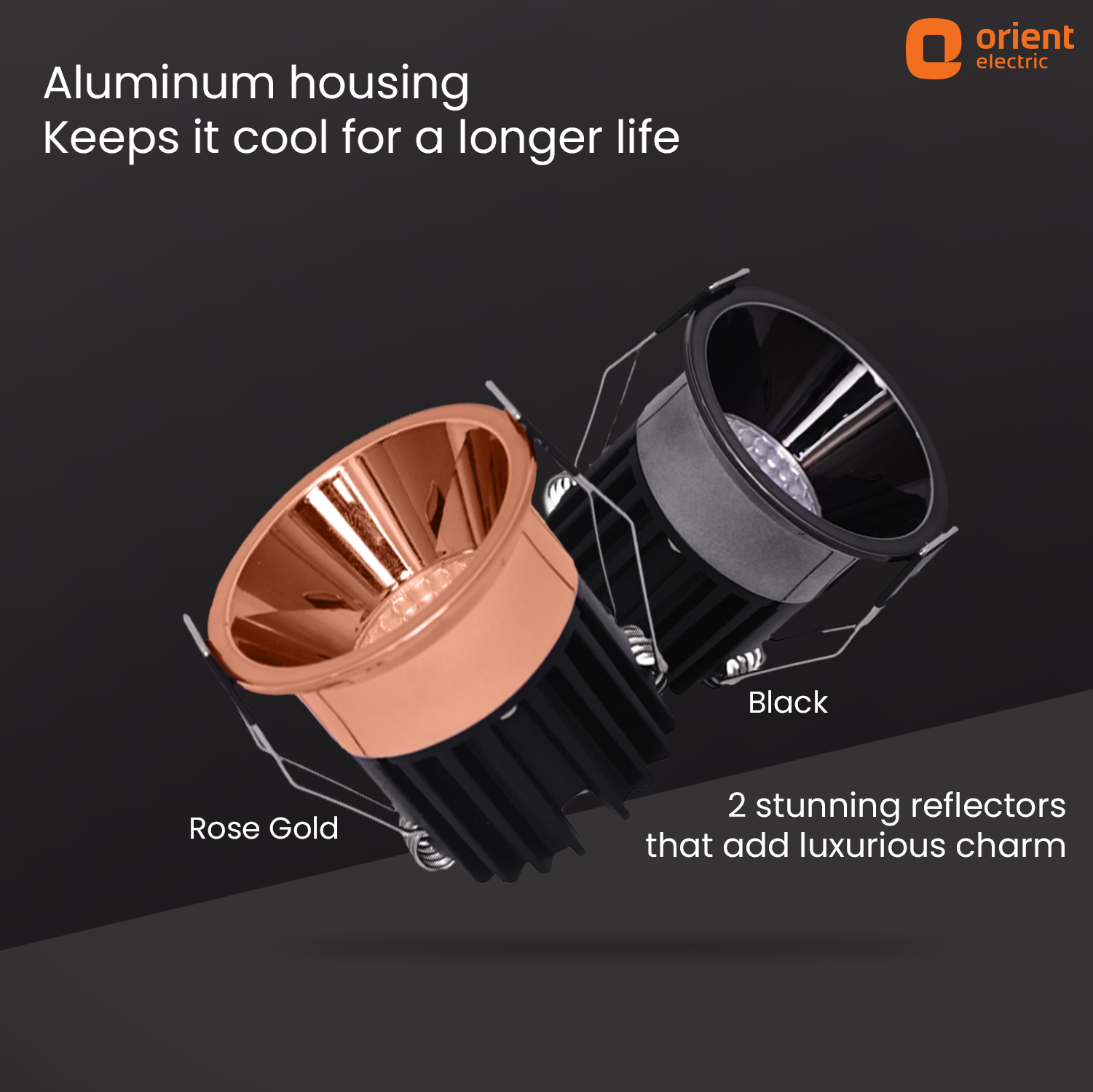 Rose Gold, 6W, 12W, 18W, Warm White, Natural White, Cool White
