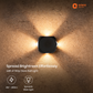 natural white cool white warm white 4w 4 way ball shape wall light