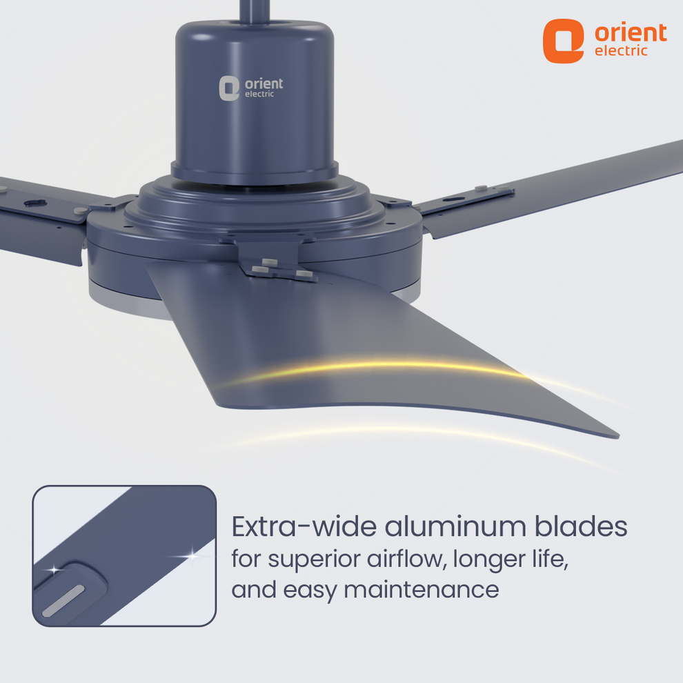 1200MM Steel Blue Ceiling Fan Orient