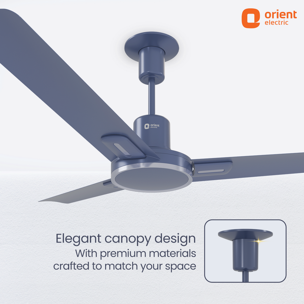 1200MM Steel Blue Ceiling Fan Orient
