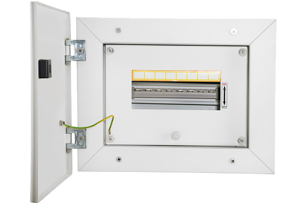 Horizontal Double Door TPN 12 Way Distribution Board