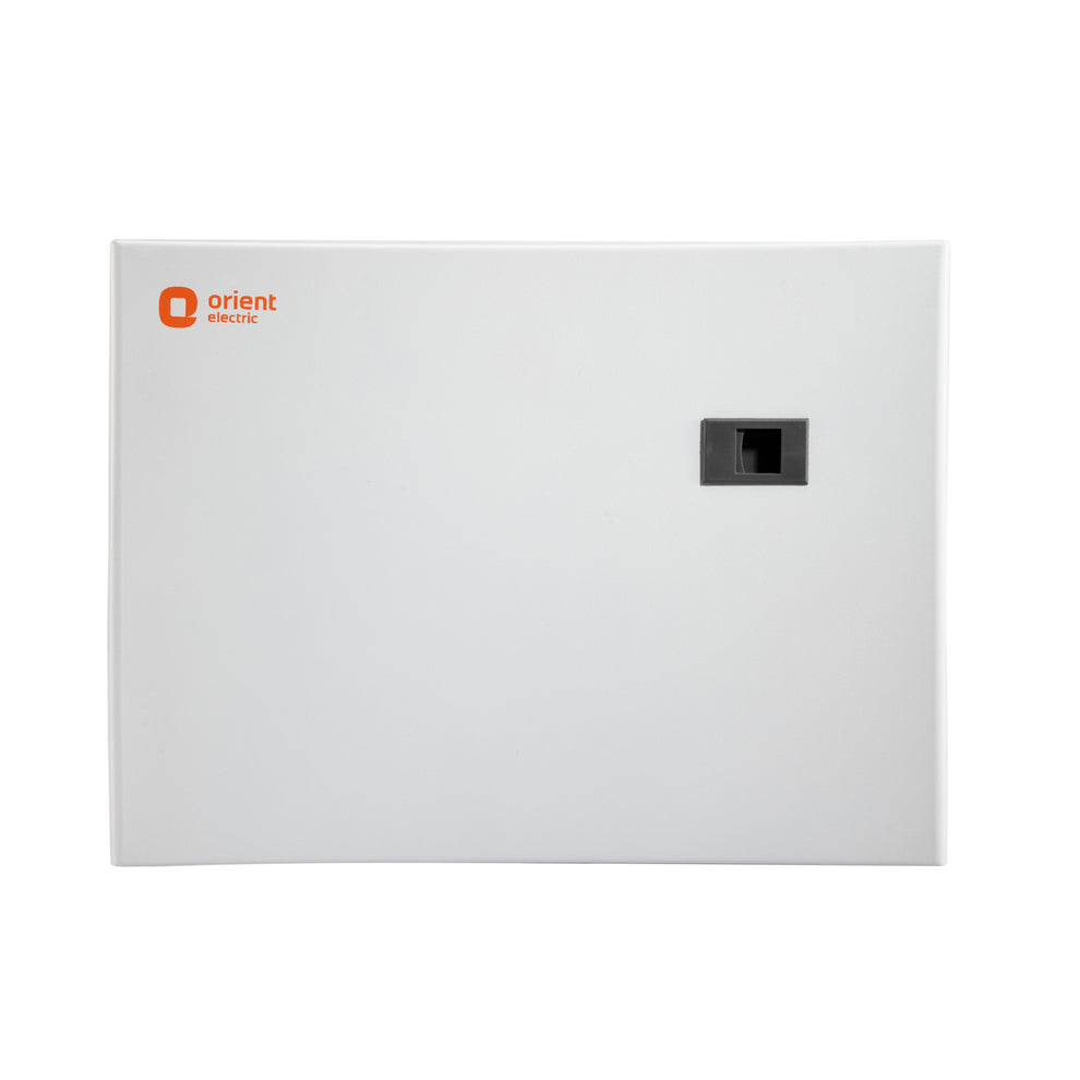 SPN 4W Canvas 'O' Horizontal Double Door Distribution Board - front view, door closed - Orient Electric