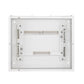 TPN 12W Canvas 'O' Horizontal Double Door Distribution Board - internal view with busbars - Orient Electric