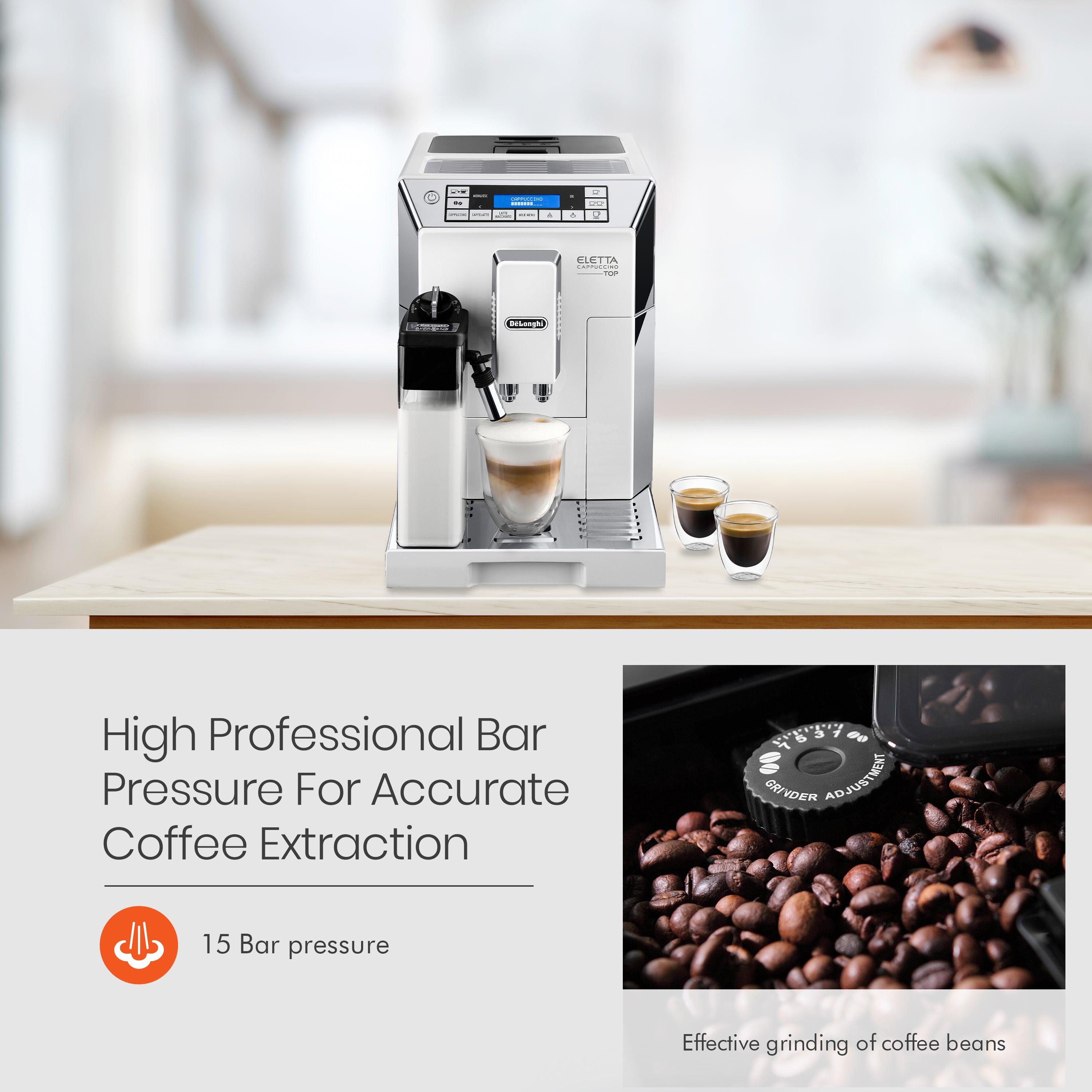 Buy De Longhi Eletta Fully Automatic Coffee Machine ECAM 45.760.W Online in India Orient Electric