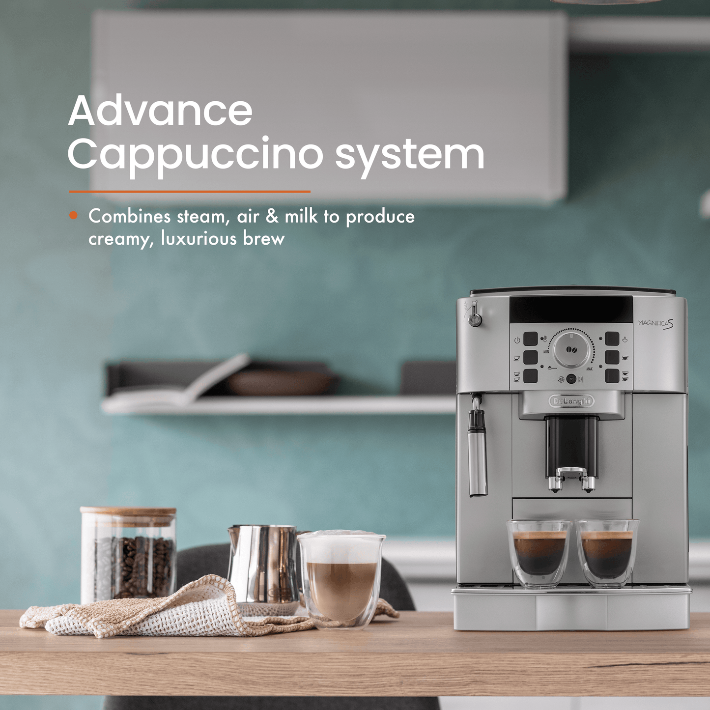 Buy De Longhi Fully Automatic Coffee Machine 1450W ECAM22.110.SB Magnifica Online in India Orient Electric