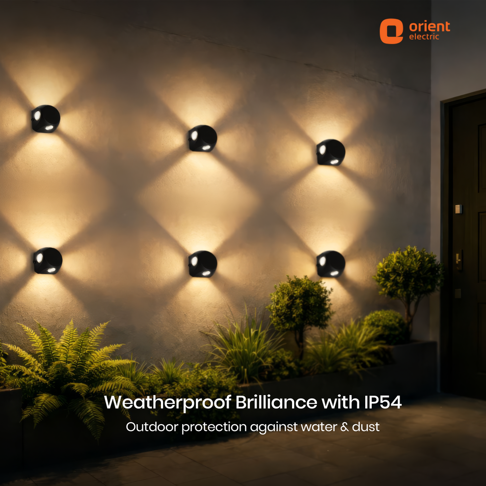natural white cool white warm white 4w 4 way decorative ball shape wall light