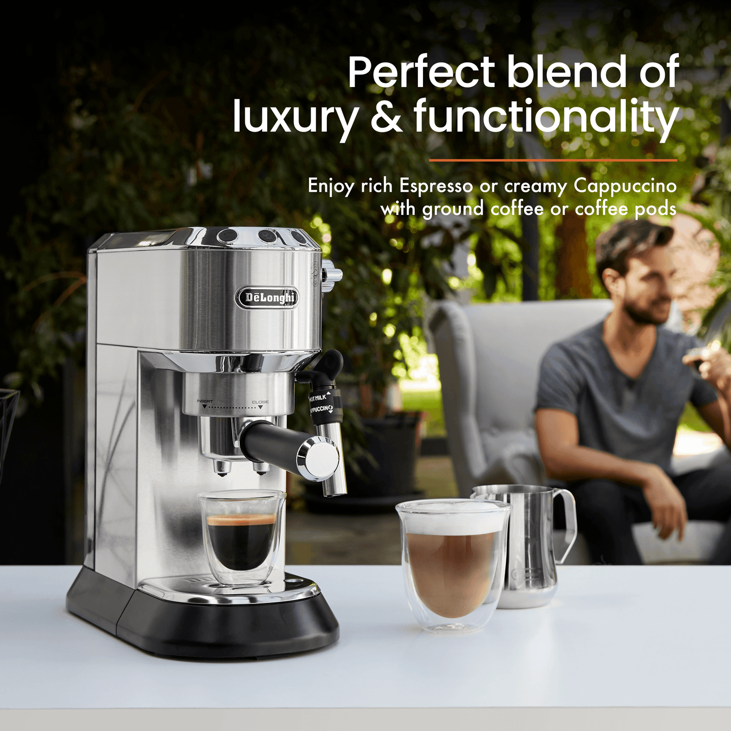 Buy DeLonghi 1350 Watt Espresso Coffee Machine, Metal Online in India Orient Electric