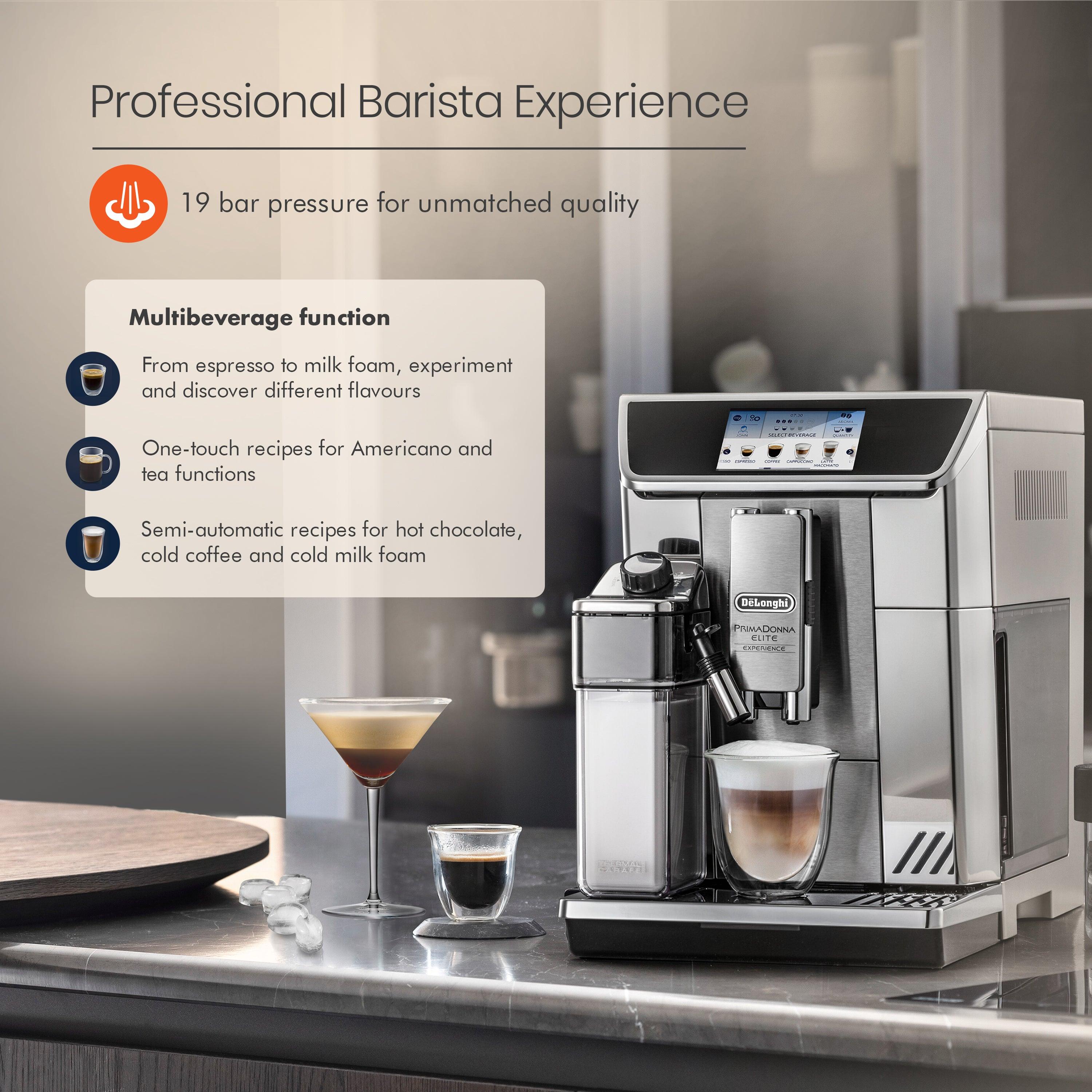 Buy DeLonghi ECAM 650.85.MS PrimaDonna Elite Fully Automatic Coffee Machin Online in India Orient Electric