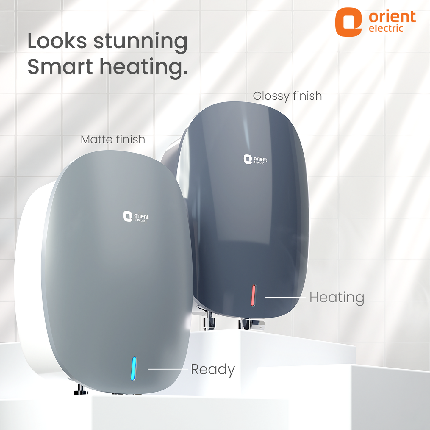 Instaflo Neo 3L Instant Water Heater (Geyser) | Shockproof | 6 years tank warranty | Midnight Grey