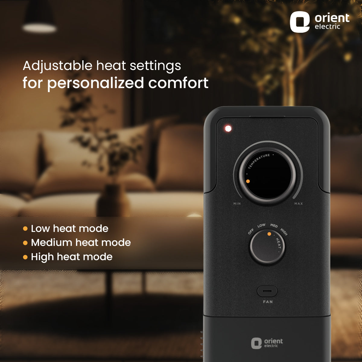 Orient Electric Hearth 9 Fin Oil Filled Radiator (OFR) 2400W - Orient Electric