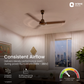 Remote Clay Brown Ceiling Fan