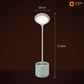 arc rechargeable led table lamp 6w green dimensions