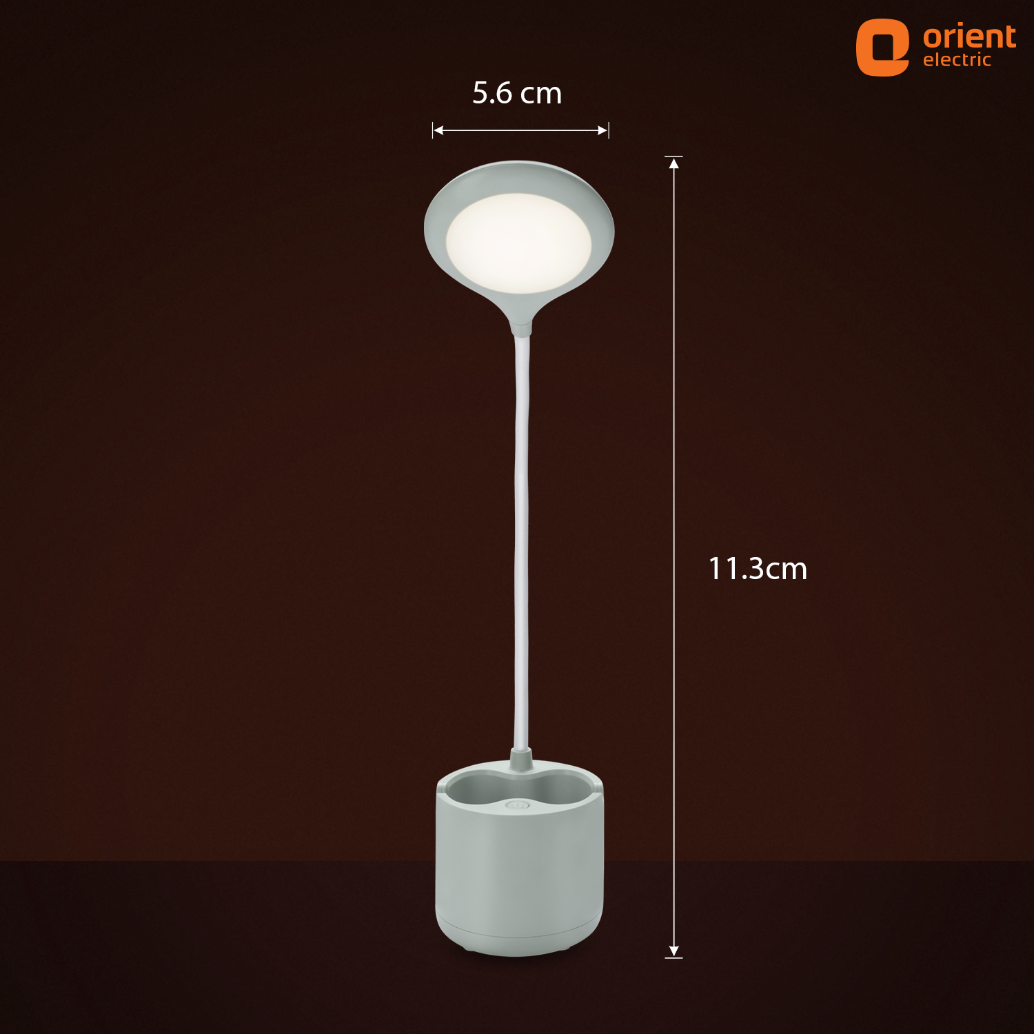 arc rechargeable led table lamp 6w green dimensions