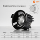 prism bloom led cob downlighter 7w 12w 18w rose gold cool white gun metal cool white natural white rose gold natural white gun metal warm white rose gold warm white gun metal light dimensions