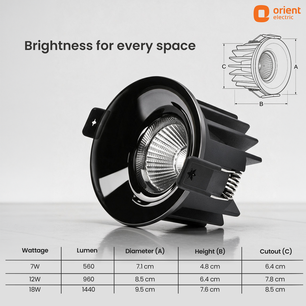 prism bloom led cob downlighter 7w 12w 18w rose gold cool white gun metal cool white natural white rose gold natural white gun metal warm white rose gold warm white gun metal light dimensions