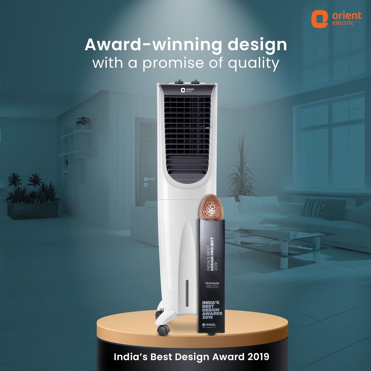 Orient Electric Tower Air Cooler With Remote Orient Ultimo Tower