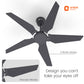 1320MM Non-Underlight BLDC Ceiling Fan 5 Blade Orient