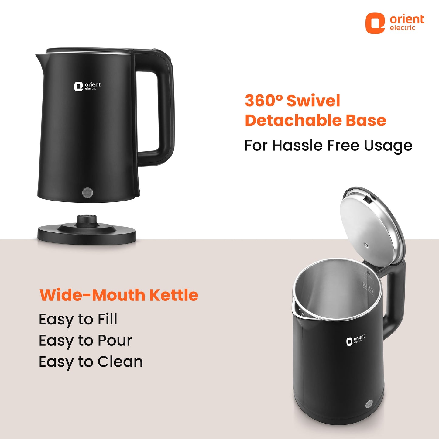 Durahot Electric Kettle | 1.5L | 1500W | 1-Year Warranty