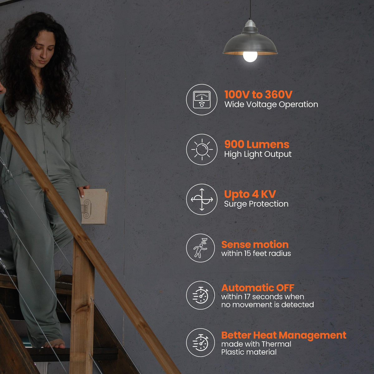 Buy Motion Sensor LED Bulb Online in India | Orient Electric