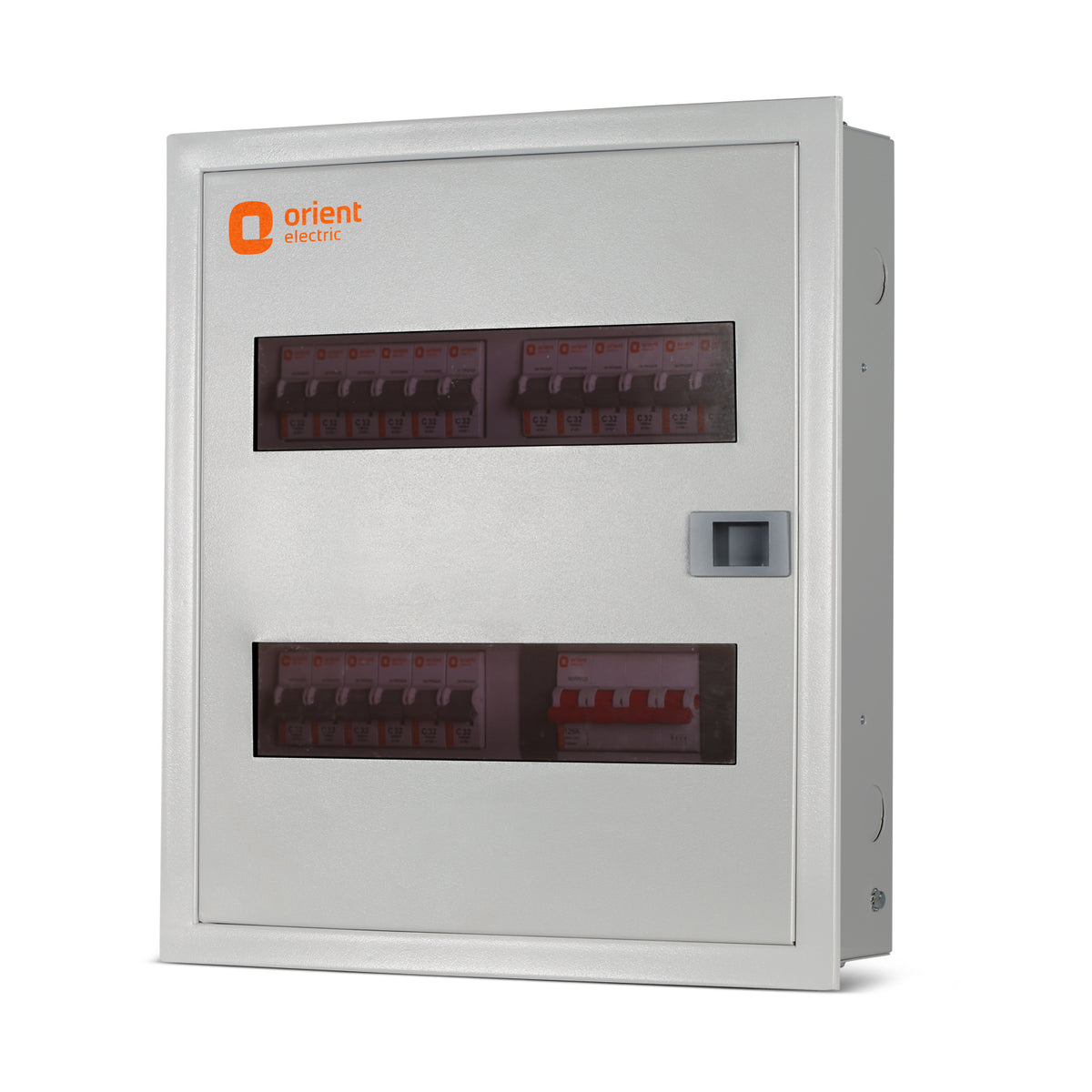 TPN 8W N' Series Acrylic Door Distribution Board - front view with acrylic door - Orient Electric