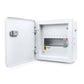 SPN 12W Stella Double Door Distribution Board - open door angled view - Orient Electric