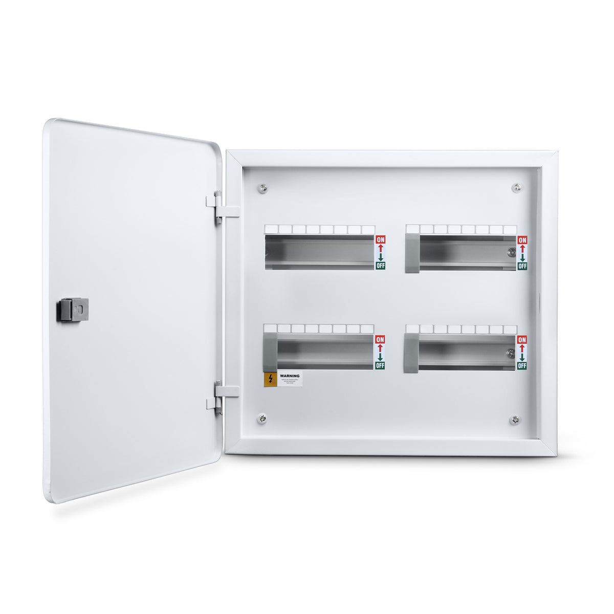 TPN 6W Stella Double Door Distribution Board - open door view - Orient Electric