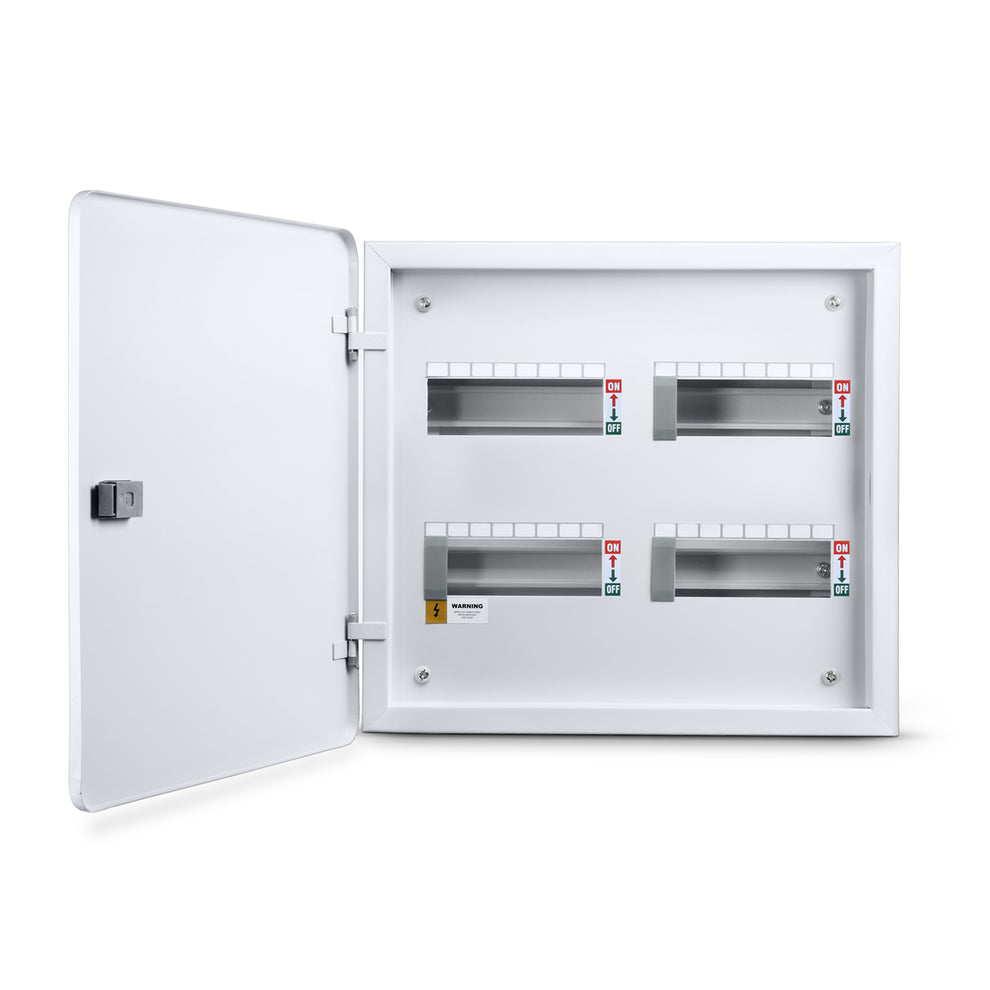 TPN 8W Stella Double Door Distribution Board - open door view - Orient Electric