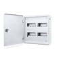 TPN 8W Stella Double Door Distribution Board - open door angled view - Orient Electric