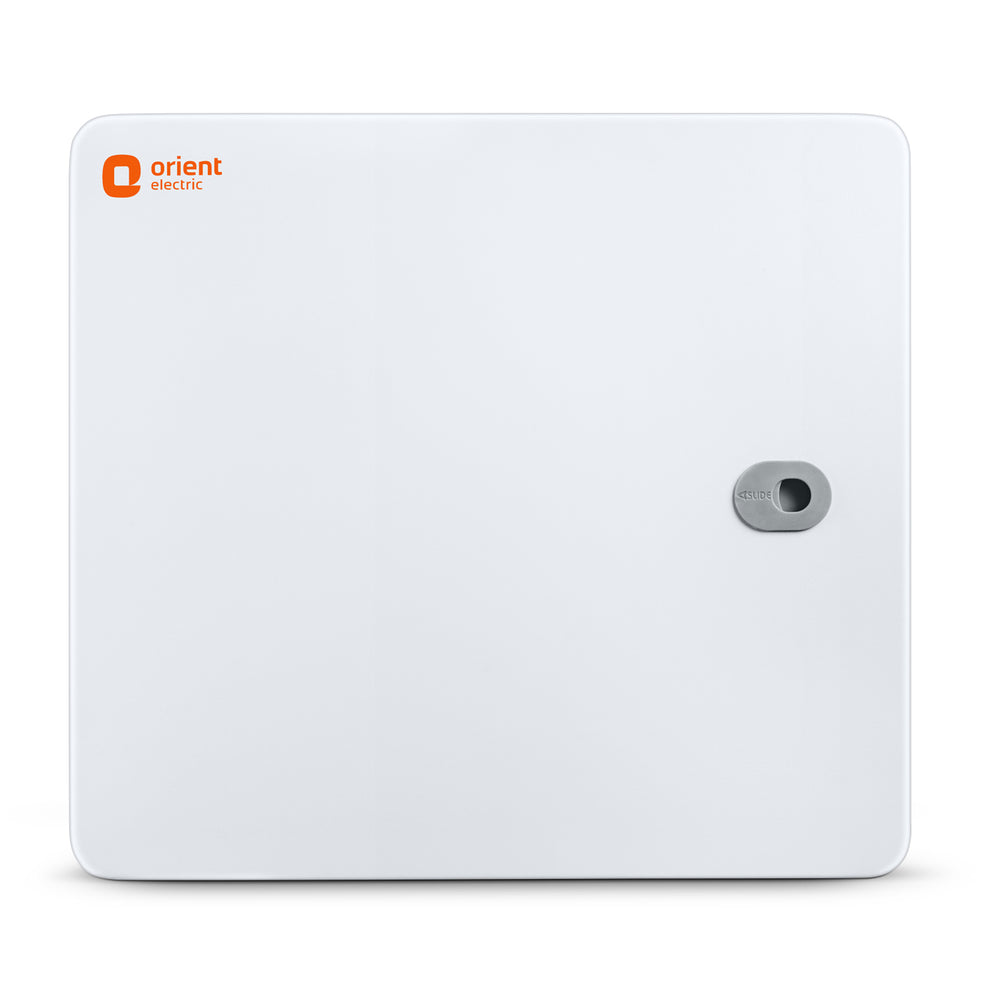 TPN 12W Stella MCB Box Distribution Board - front view, door closed - Orient Electric