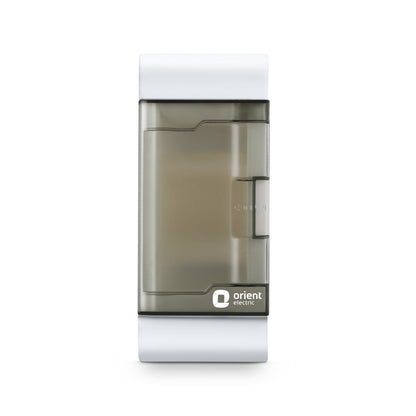 Plastic 2W Stella MCB Enclosure Distribution Board - front view - Orient Electric