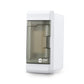 Plastic 2W Stella MCB Enclosure Distribution Board - front view, flat - Orient Electric