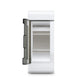 Plastic 2W Stella MCB Enclosure Distribution Board - open door side view - Orient Electric