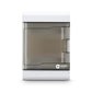 Plastic 4W Stella MCB Enclosure Distribution Board - front view - Orient Electric