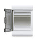 Plastic 4W Stella MCB Enclosure Distribution Board - open door side view - Orient Electric