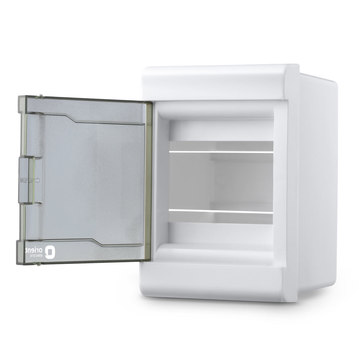 Plastic 4W Stella MCB Enclosure Distribution Board - open door view - Orient Electric