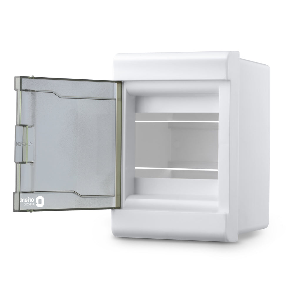 Plastic 4W Stella MCB Enclosure Distribution Board - open door view - Orient Electric