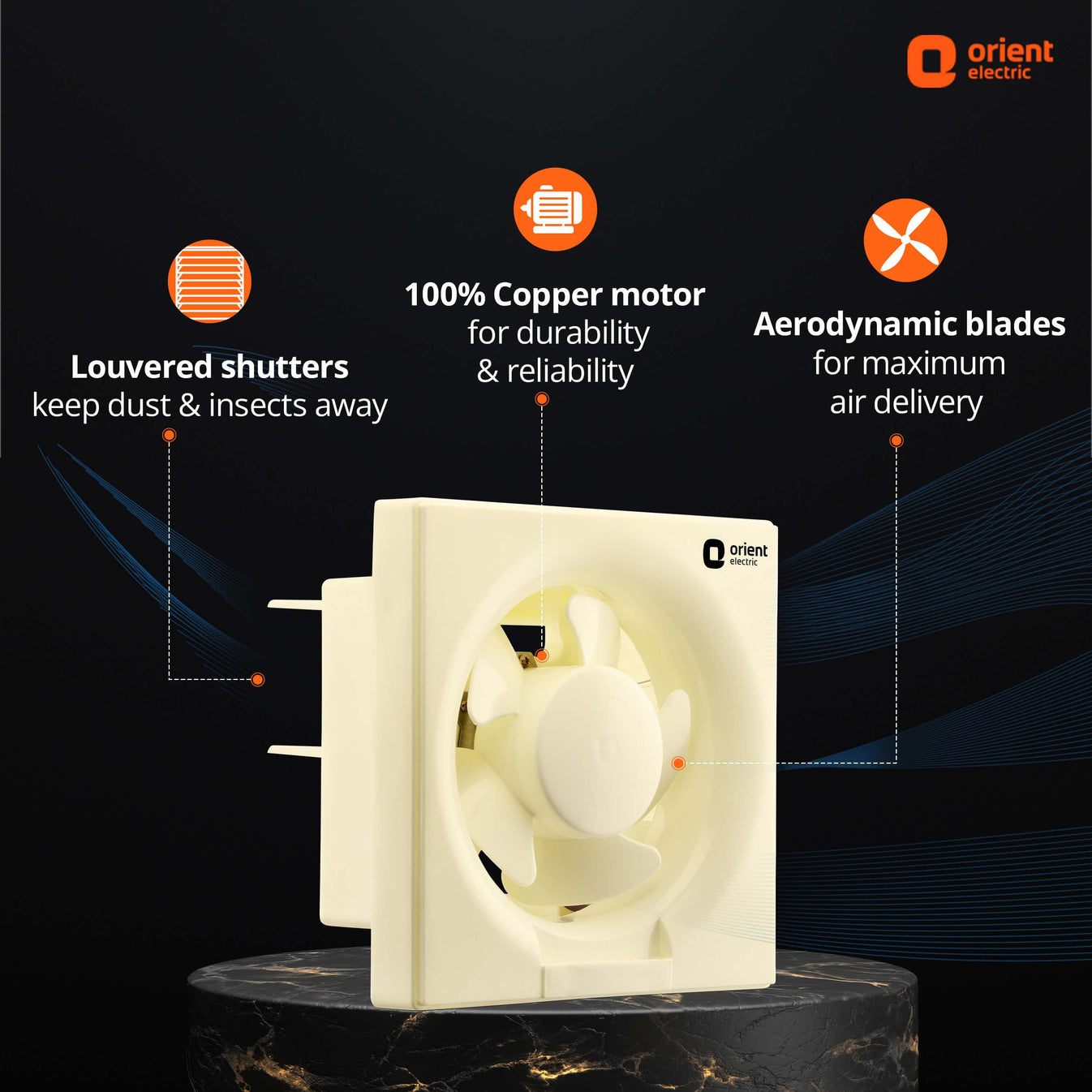 Buy Ventilator DX 150mm (5.90 inch) Small Exhaust Fan for Bathroom ...